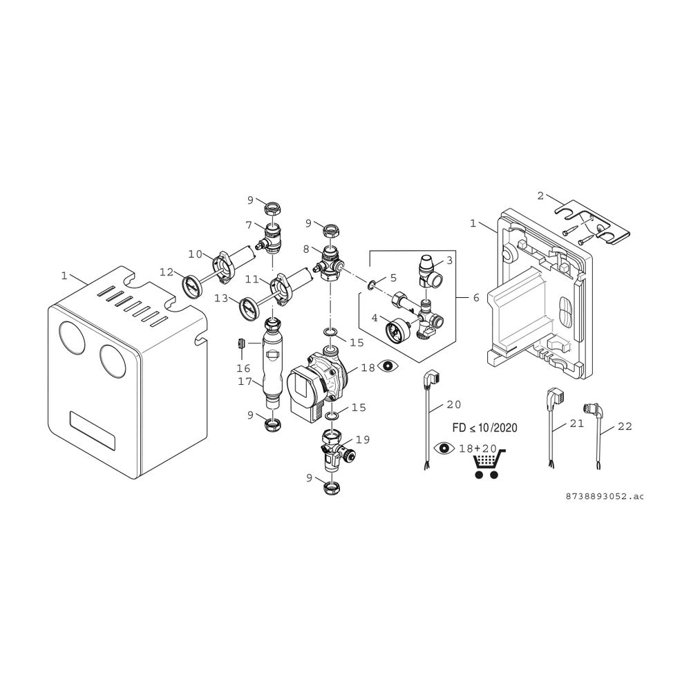 BOSCH Zubehör Solartechnik AGS 10-2 Solarstation bis 10 Kollektoren... JUNKERS-7735600348 4057749412676 (Abb. 3)