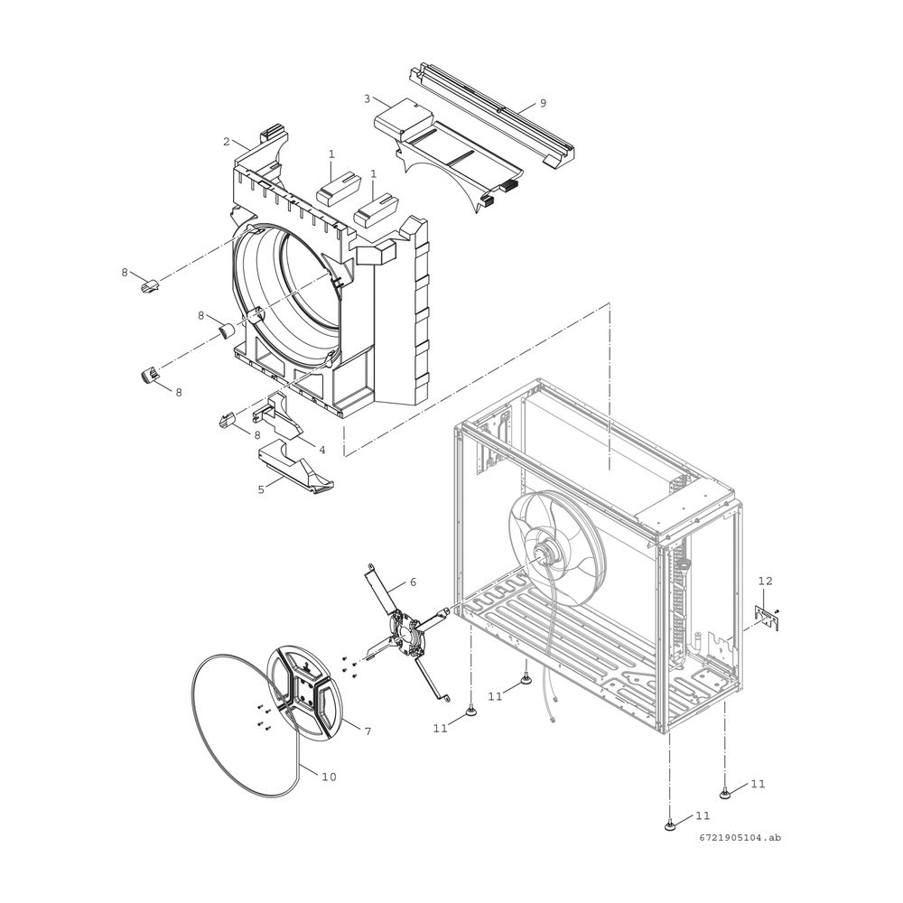 Junkers Bosch Monoblock-Außeneinheit AW 10 OR-T Baureihe CS5800/6800i AW, 1050x1350... JUNKERS-8738213467 4062321723200 (Abb. 4)