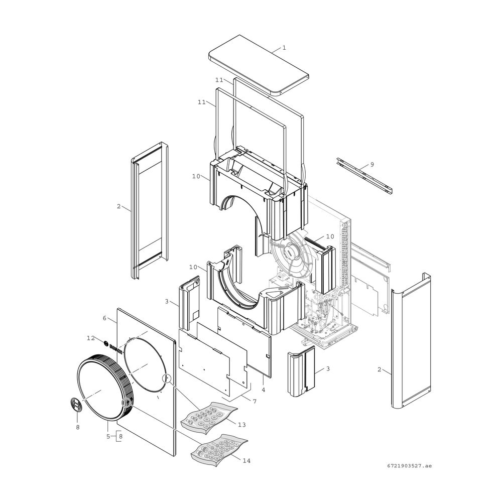 BOSCH Luftwärmepumpe CS7400i AW 7 OR-S Außeneinheit Monoblock-WP, 1380x940x600... JUNKERS-7738602076 4062321241995 (Abb. 3)