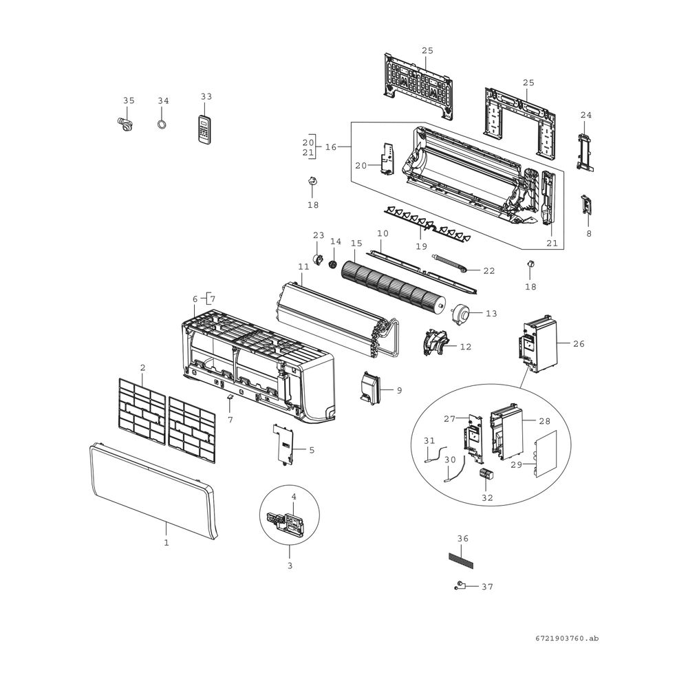 BOSCH Klimagerät CL3000iU W 26 E, Split Inneneinheit, 292x729x200, 2,6 kW... JUNKERS-7733701564 4062321296063 (Abb. 3)