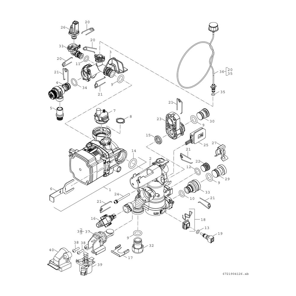 BOSCH Gas-Brennwertgerät, Kompaktmodul Condens 5300i WMA GC5300i WMA 24/100S 23... JUNKERS-7738100985 4062321356521 (Abb. 7)