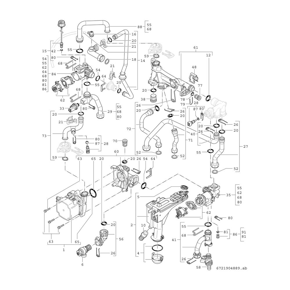 BOSCH Gas-Brennwertgerät, wandhängend Condens GC9800iWA 20 P 23, 840x440x365... JUNKERS-7738101026 4062321494452 (Abb. 6)