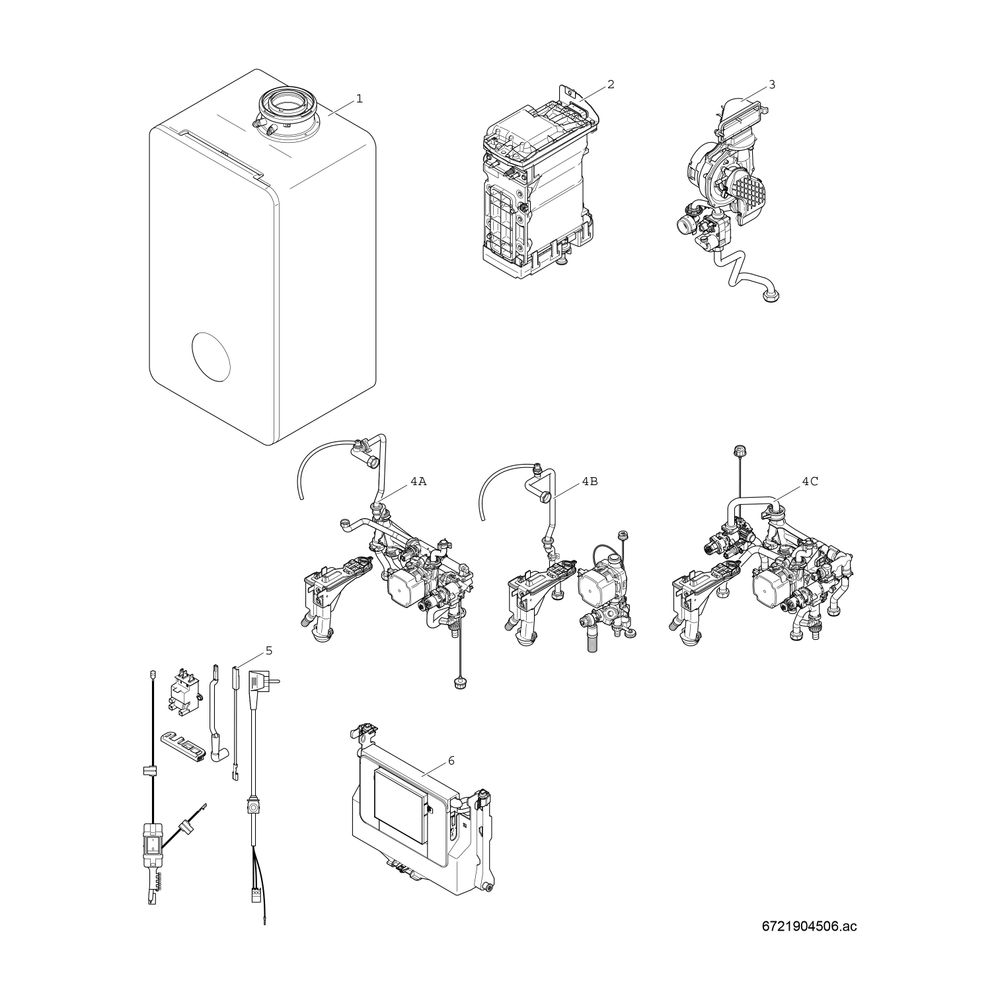 BOSCH Gas-Brennwertgerät, wandhängend Condens GC9800iW 30 H 23, 840x440x365... JUNKERS-7738101029 4062321487164 (Abb. 2)