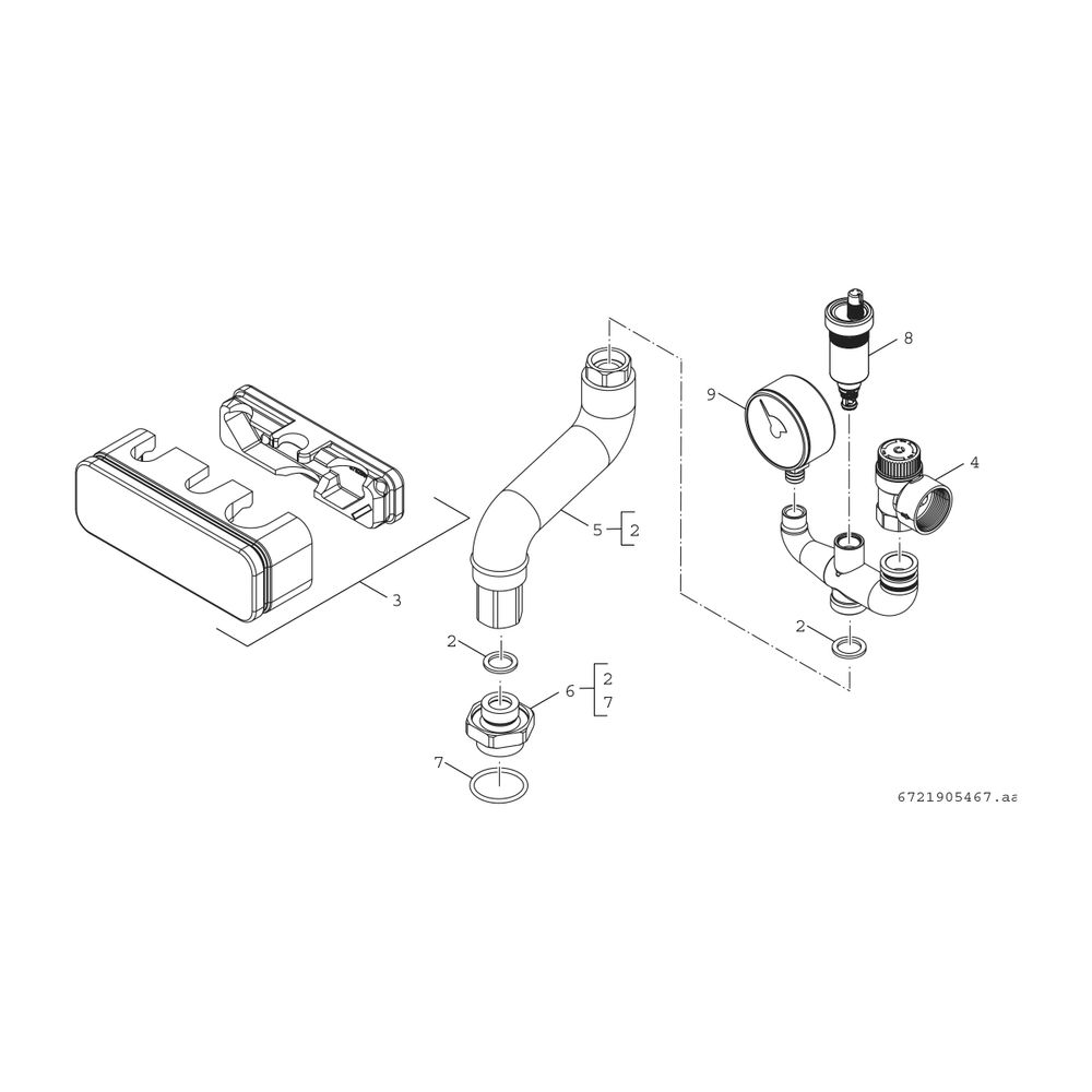 BOSCH BSS 100kW S2 Sicherheit-Set 75-100kW, 3 bar, R 1"... JUNKERS-8732965862 4062321897314 (Abb. 2)