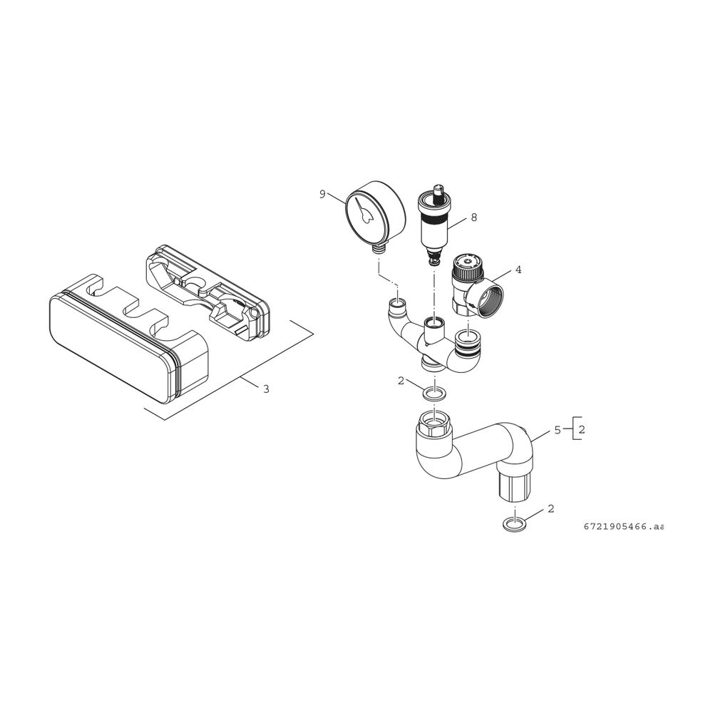 BOSCH Kessel-Sicherheits-Set BSS 50kW S1 für GC7000F, GC8000iF, GC8800iF 15-50kW... JUNKERS-8732965860 4062321896287 (Abb. 2)