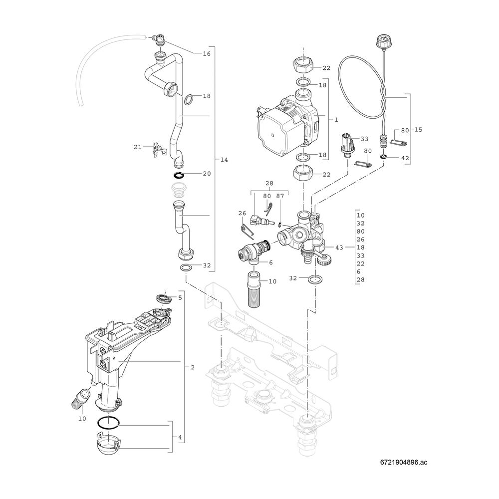 BOSCH Gas-Brennwertgerät, wandhängend Condens GC9800iW 30 H 23, 840x440x365... JUNKERS-7738101029 4062321487164 (Abb. 6)