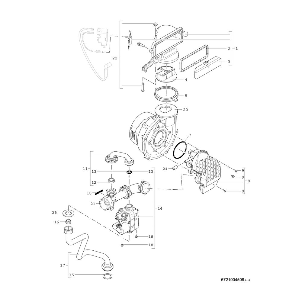 BOSCH Gas-Brennwertgerät, wandhängend Condens GC9800iW 30 H 23, 840x440x365... JUNKERS-7738101029 4062321487164 (Abb. 5)