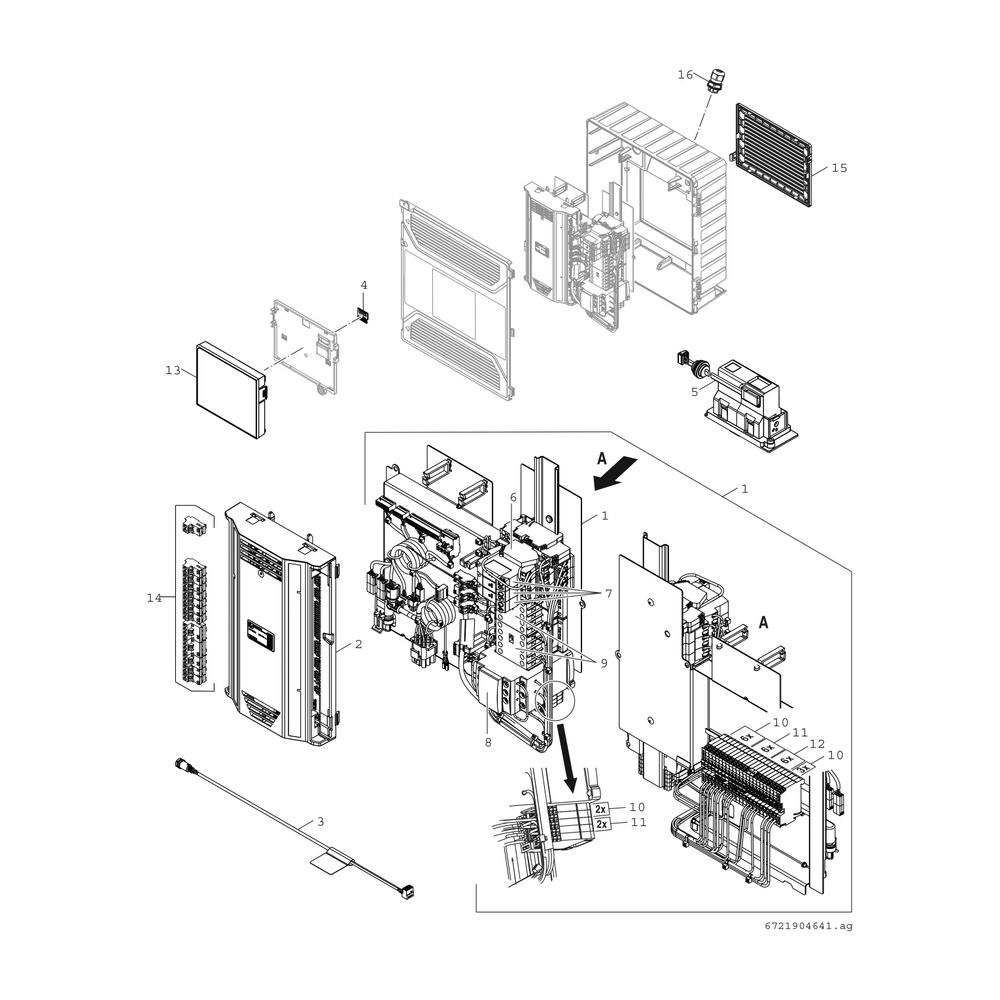 Junkers Bosch Luft/Wasser-Wärmepumpe Compress CS6800iAW 12 E Inneneinheit wandhänge... JUNKERS-8738212420 4062321641269 (Abb. 5)