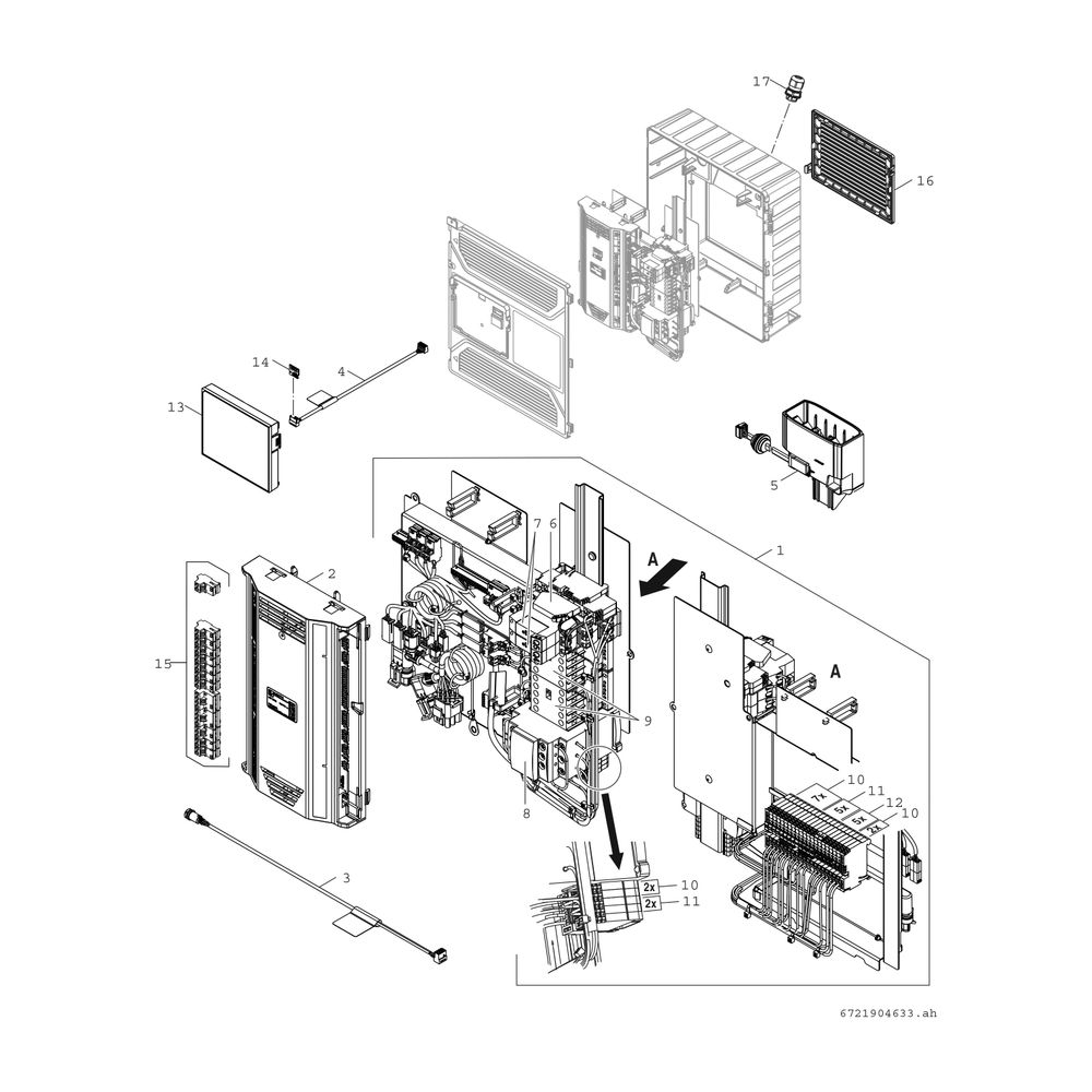 Junkers Bosch Luft/Wasser-Wärmepumpe Compress CS5800iAW 12 M, Inneneinheit mit Spei... JUNKERS-8738212415 4062321641061 (Abb. 7)