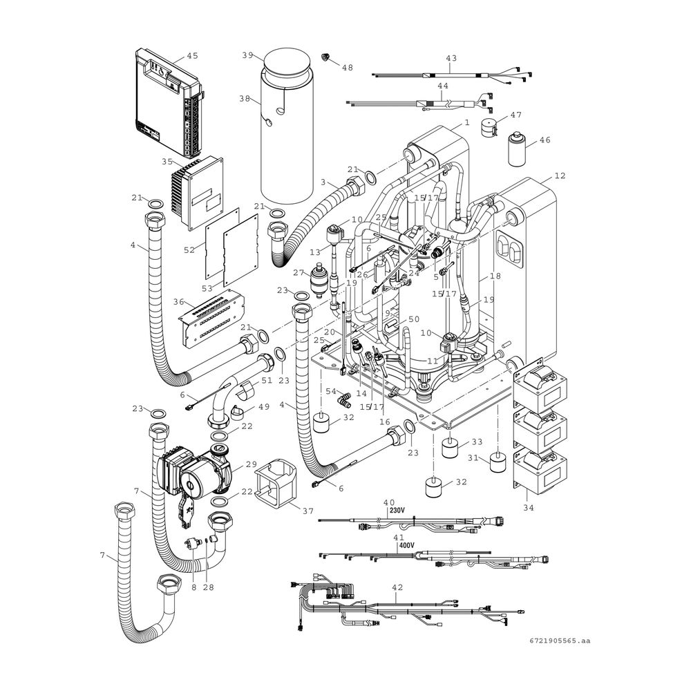 BOSCH Solewärmepumpe CS7800iLW 6 F BHM Unterkomponente von CS7800iLW 6 MBF... JUNKERS-8738212113 4062321351298 (Abb. 5)