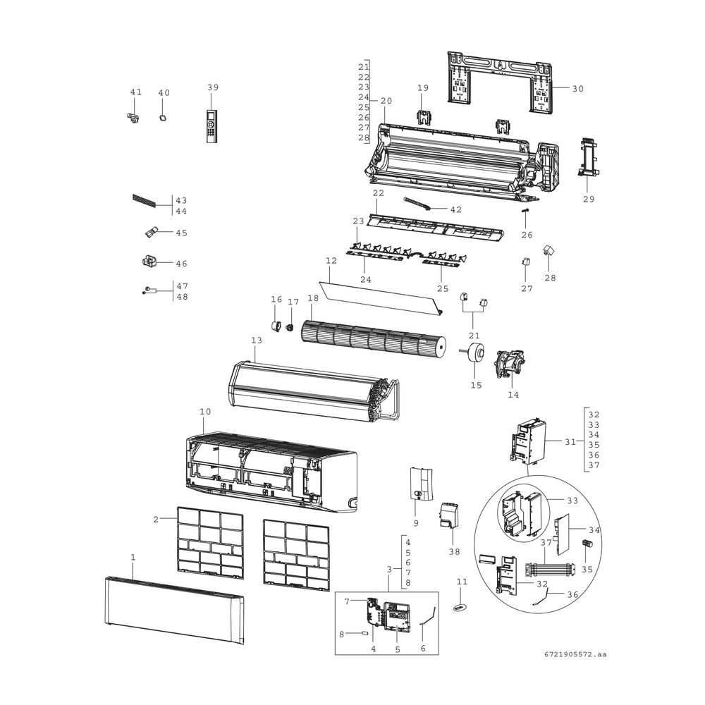 Junkers Bosch Split-Klimagerät CL7000iU W 35 E Wandhängende Inneneinheit 3,4kW, Wei... JUNKERS-7733702578 4062321826451 (Abb. 3)