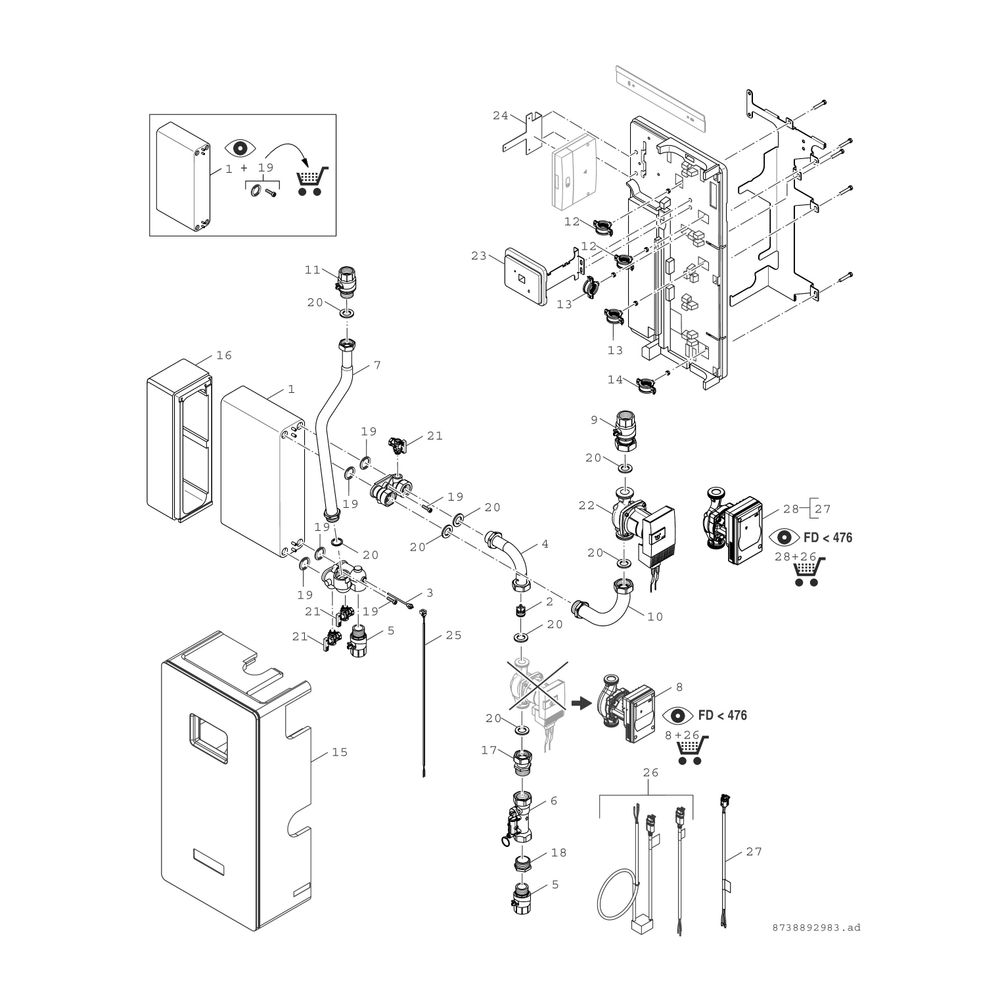 BOSCH Zubehör Solartechnik SBT 220-3 S Solarstation m. Systemtrennung,bis 220m2... JUNKERS-7735600422 4057749572219 (Abb. 5)