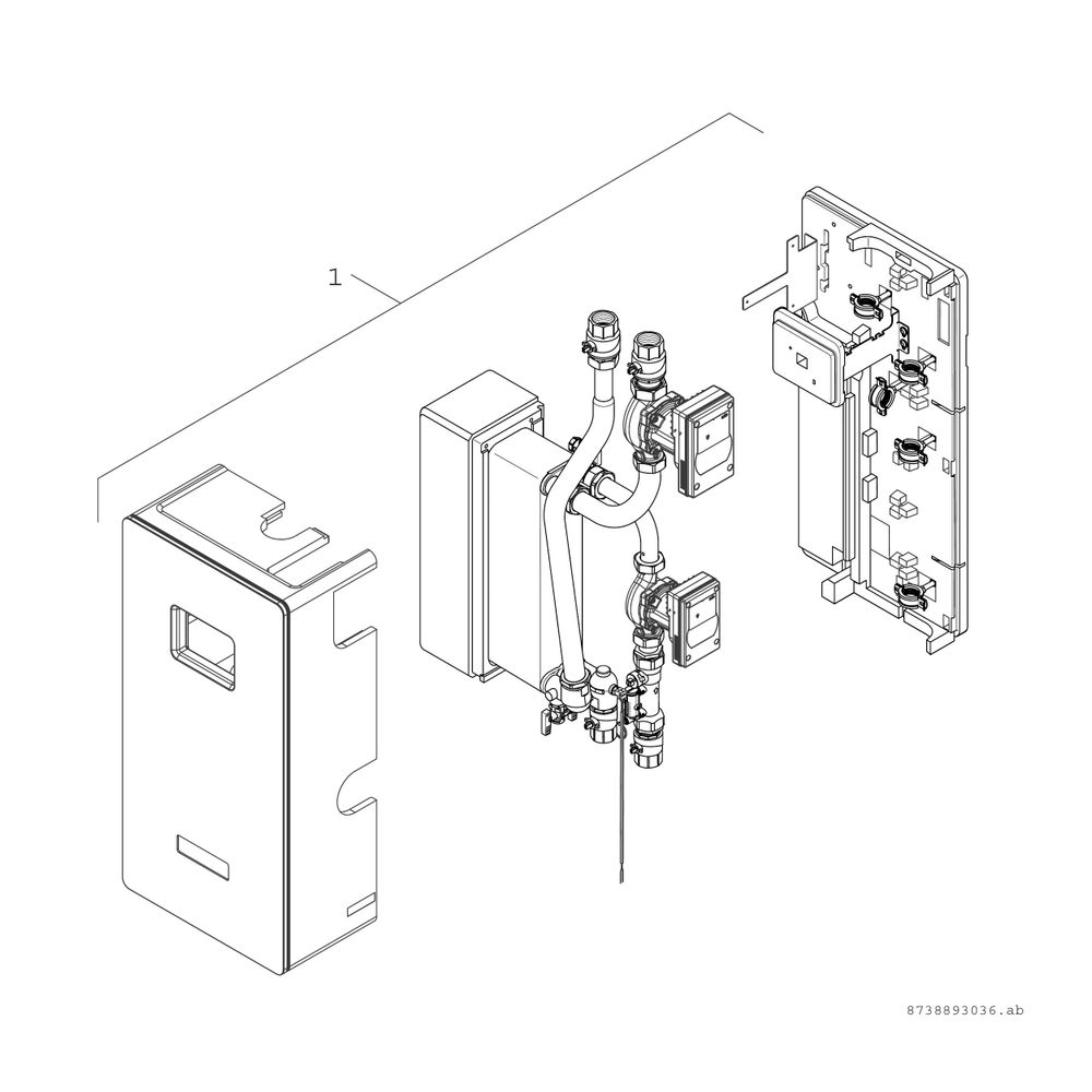 BOSCH Zubehör Solartechnik SBT 220-3 S Solarstation m. Systemtrennung,bis 220m2... JUNKERS-7735600422 4057749572219 (Abb. 4)