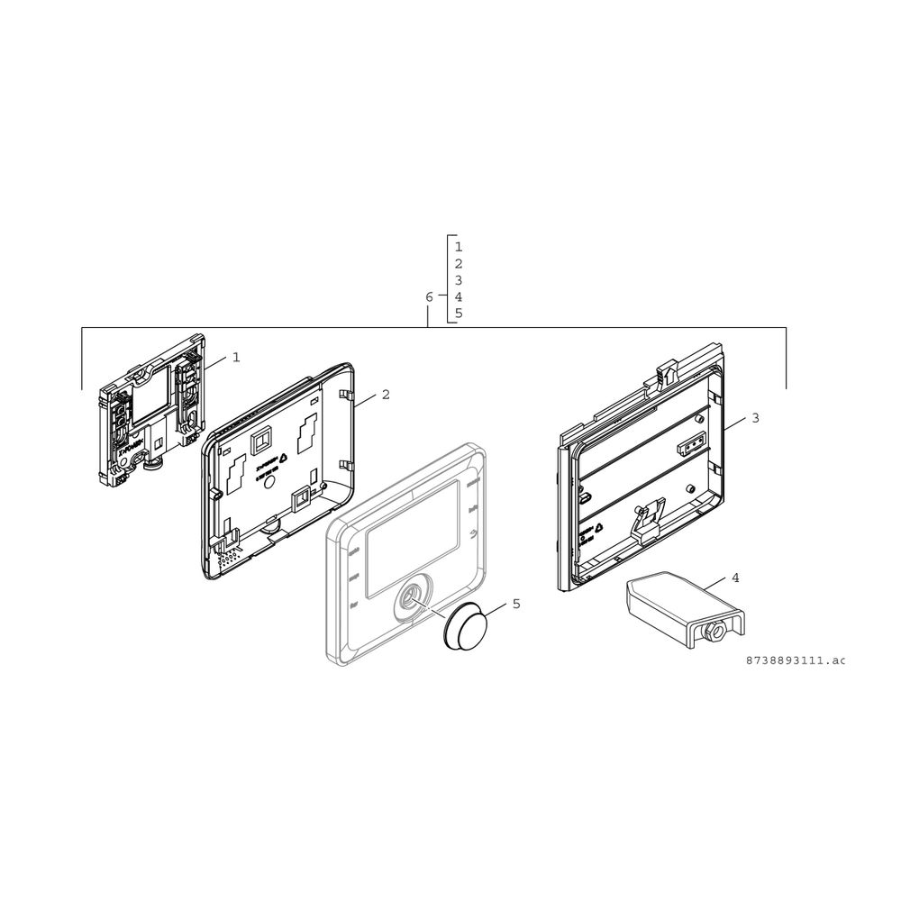 BOSCH außentemperaturgef. Regler CW 800 für bis 8 Heizkreise und 2 WW-Ladekreise... JUNKERS-7738113414 4062321340858 (Abb. 3)
