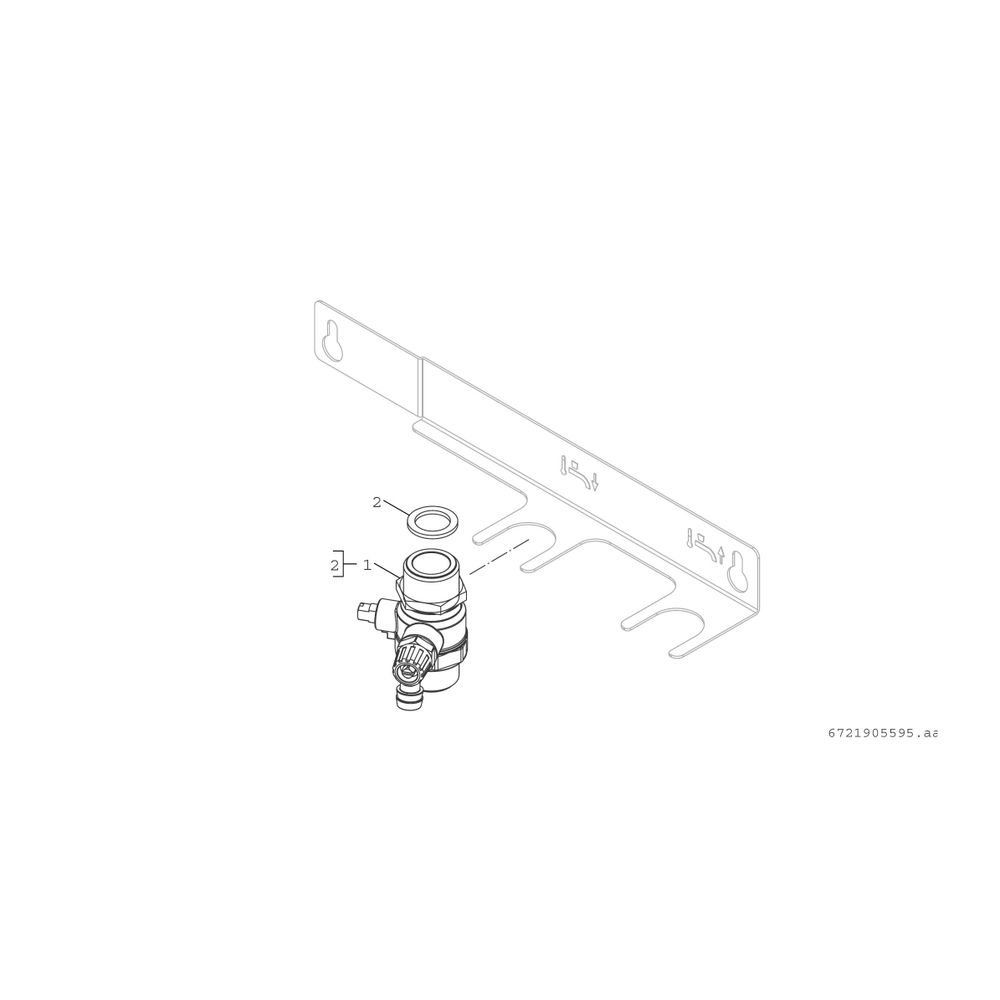 BOSCH Montageplatte Durchlauferhitzer für Wohnungsstationen... JUNKERS-7735600793 4062321993191 (Abb. 2)