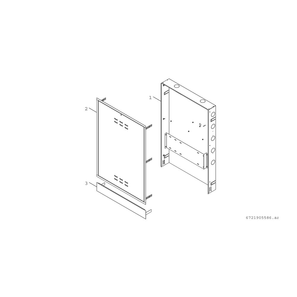 BOSCH Unterputzschrank F 7002 HPS kurz für Wohnungsstationen... JUNKERS-7735600729 4069143023419 (Abb. 2)