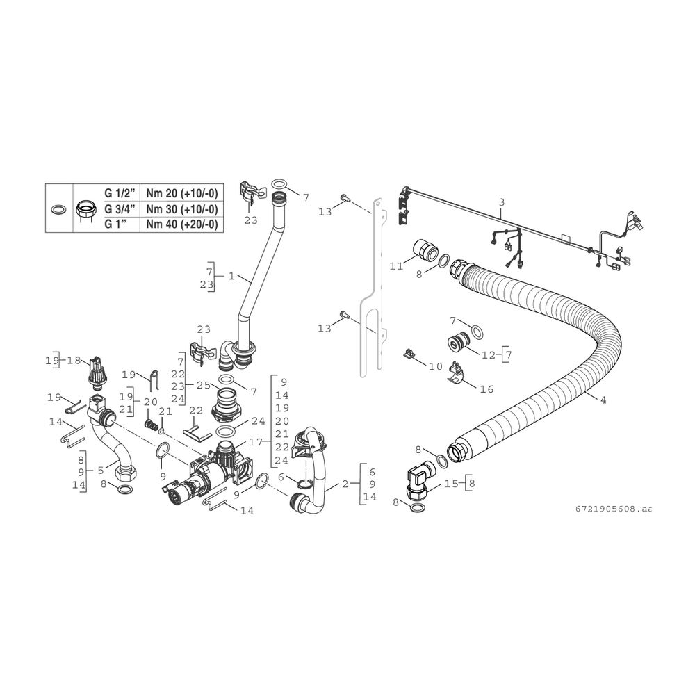 BOSCH C53iWM Hybrid-Umbausatz für GC5300iWM 24/120... JUNKERS-7738101117 4062321917708 (Abb. 2)