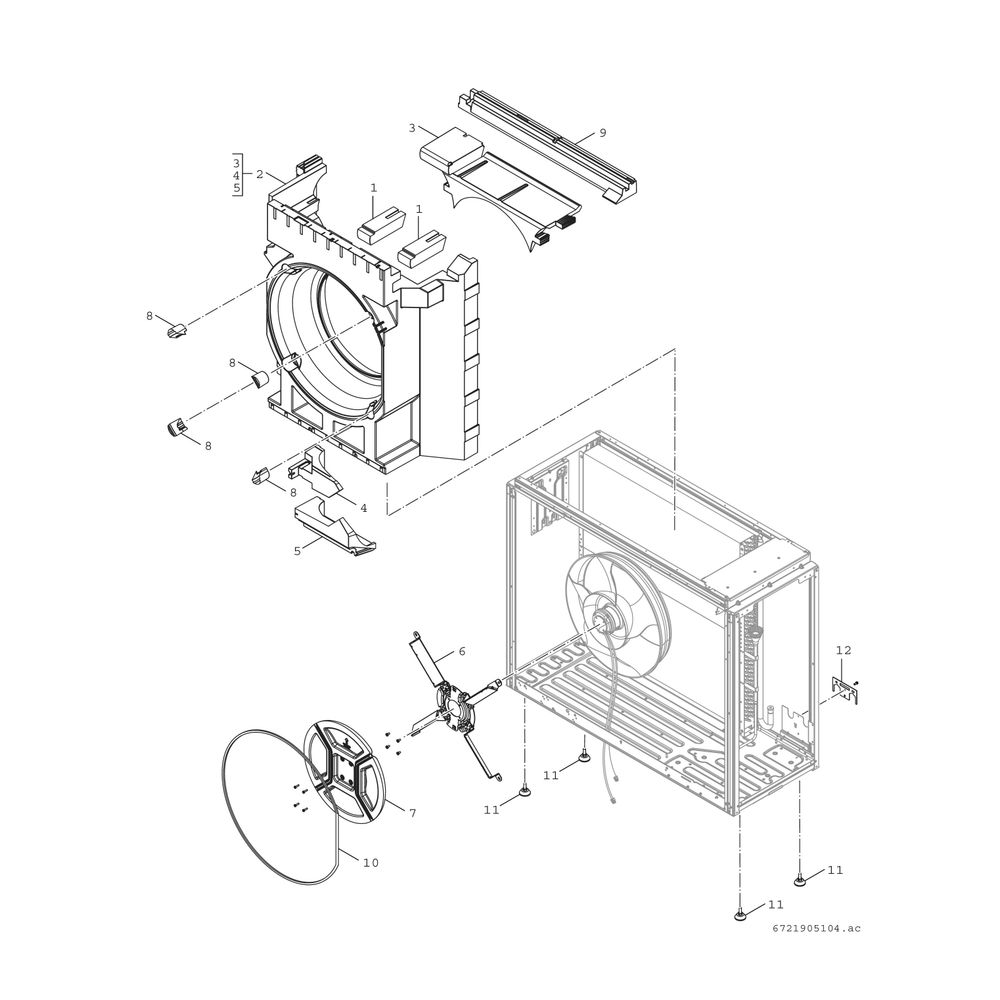 BOSCH Monoblock-Außeneinheit AW 10 ORT Baureihe CS5800/6800i AW, 1050x1350x550mm, ... JUNKERS-8738213467 4062321723200 (Abb. 10)