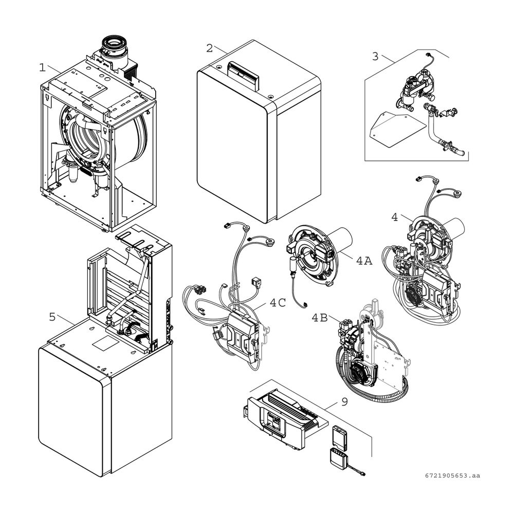 BOSCH Öl-Brennwertkessel/Speicher-Kombi Olio Condens OC8800iFM, 19kW, 120l... JUNKERS-7739623100 4062321786427 (Abb. 3)
