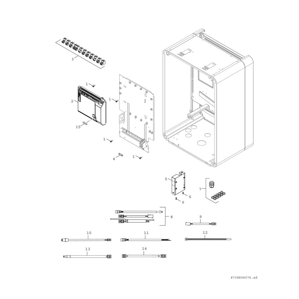 BOSCH Hydraulikeinheit AWB 17 Stücklistenkomponente Monobl.-Wärmepumpe... JUNKERS-8738209124 4057749324504 (Abb. 8)