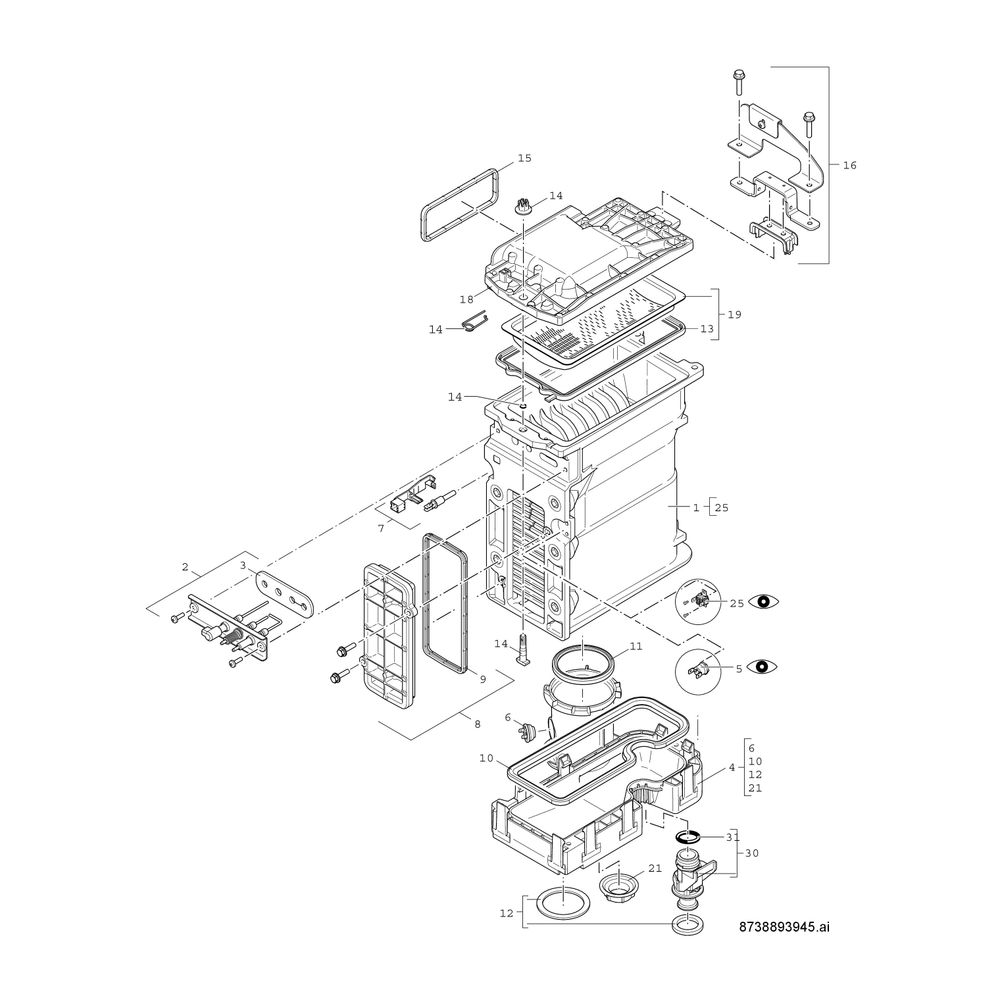 BOSCH Gas-Brennwertgerät wandhängend Condens GC9001iW 20 E 21/23, Weiß... JUNKERS-7736701340 4057749234988 (Abb. 9)