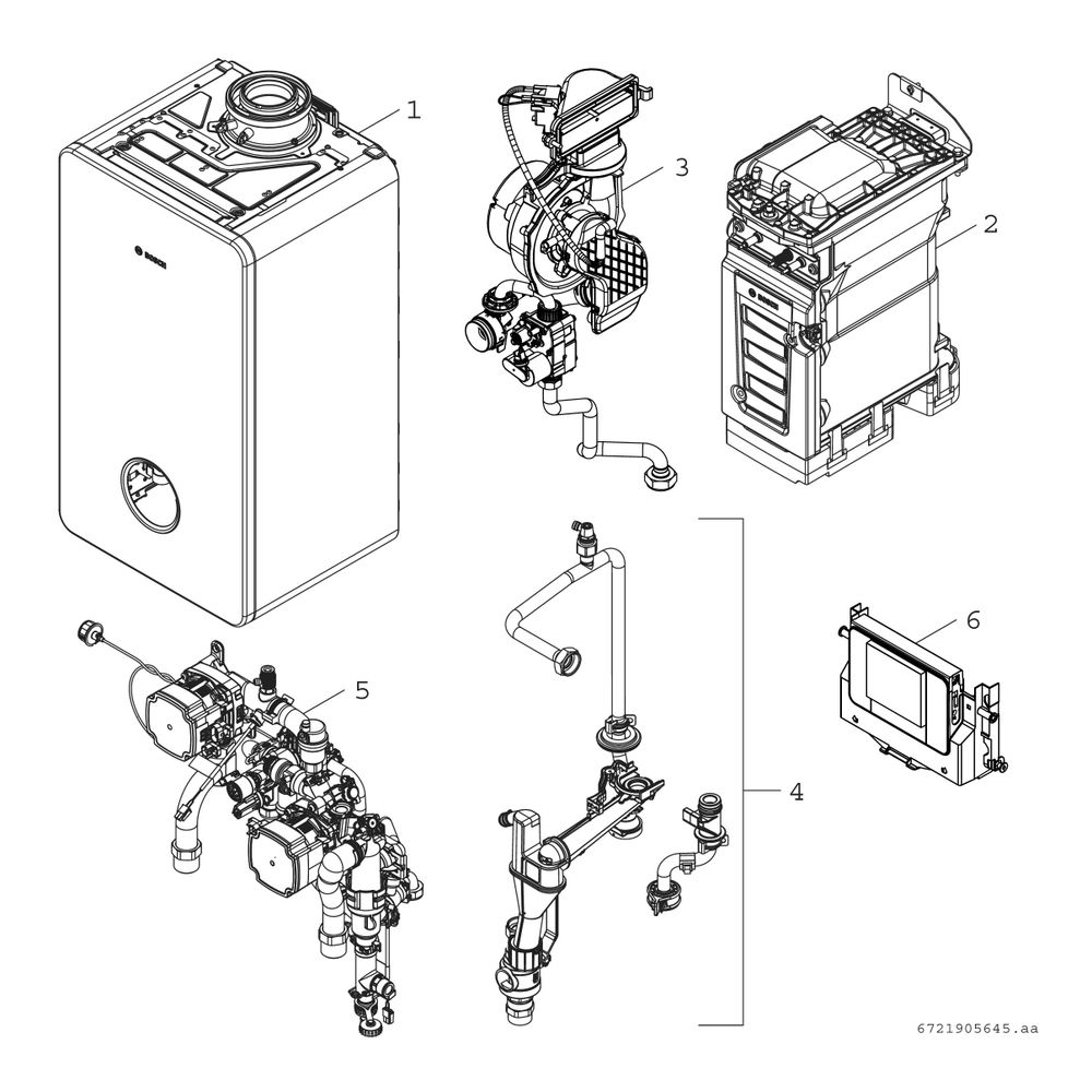 Bosch Hybridsystem, wandhängend Compress Hybrid CSH5800i G 30 P 23, mit Touch-Bedie... JUNKERS-7738101106 4062321881108 (Abb. 2)