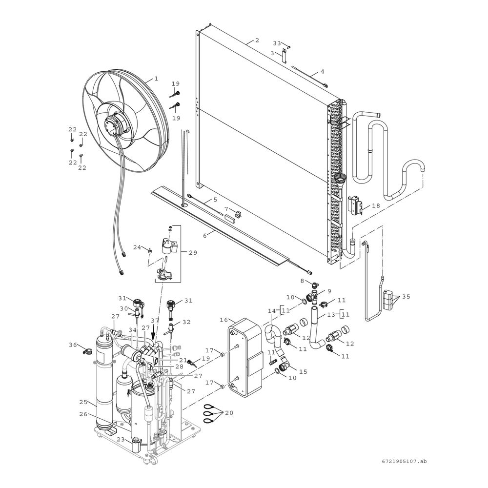BOSCH Monoblock-Außeneinheit AW 10 ORT Baureihe CS5800/6800i AW, 1050x1350x550mm, ... JUNKERS-8738213467 4062321723200 (Abb. 11)