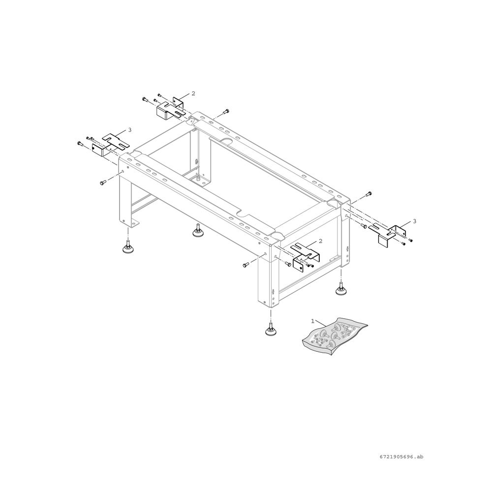 Junkers Bosch Montagesockel groß für AW OR-T für Luft-Wärmepumpen... JUNKERS-8738214744 4062321733636 (Abb. 2)