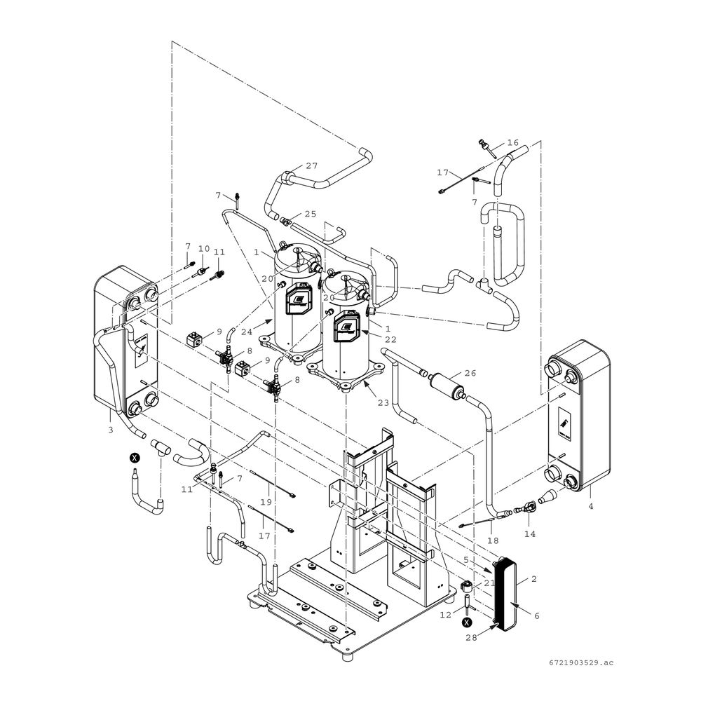 BOSCH Solewärmepumpe SUPRAECO T 480-2 HT 1620x700x750, 47 kW, offenes Modbus... JUNKERS-8738207500 4057749087621 (Abb. 7)
