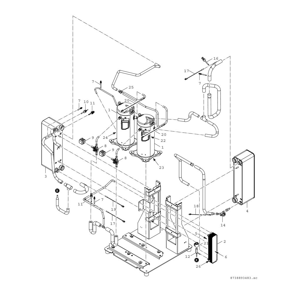 BOSCH Solewärmepumpe SUPRAECO T 220-2 HT 1620x700x750, 21 kW, offenes Modbus... JUNKERS-8738207497 4057749087591 (Abb. 7)