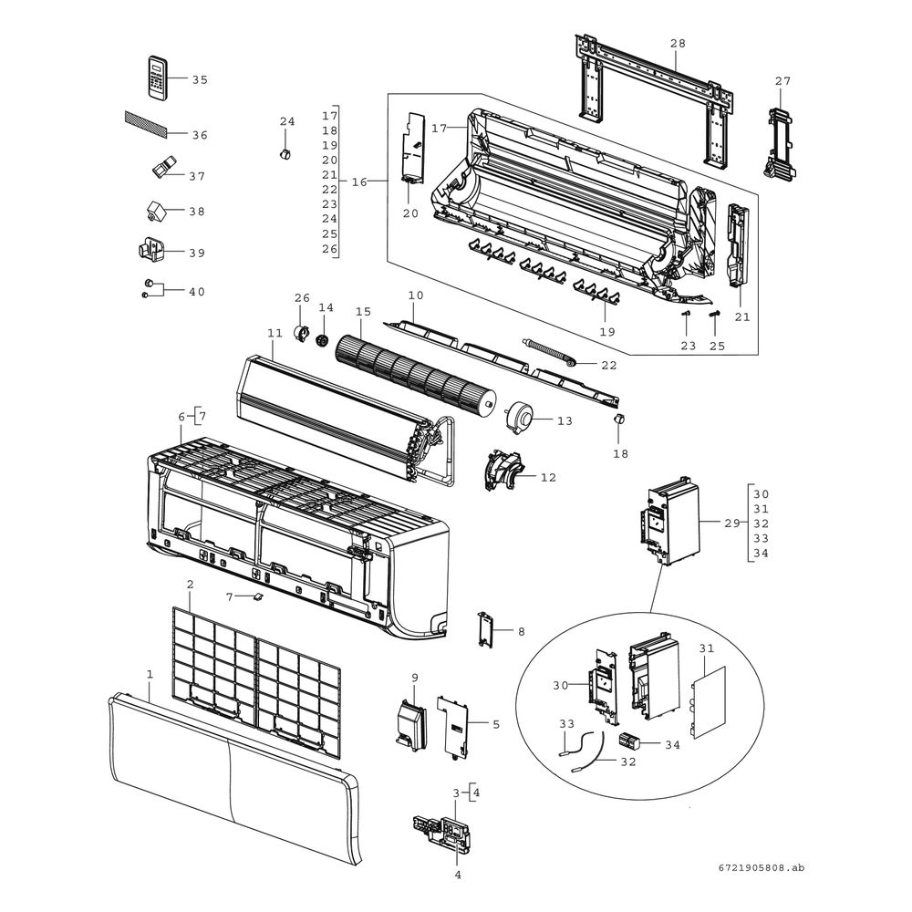 Bosch Split-Klimagerät Inneneinheit Climate CL3200iU W 53 E, R32, Heizleistung 5,56... JUNKERS-7733703590 4069143047170 (Abb. 3)