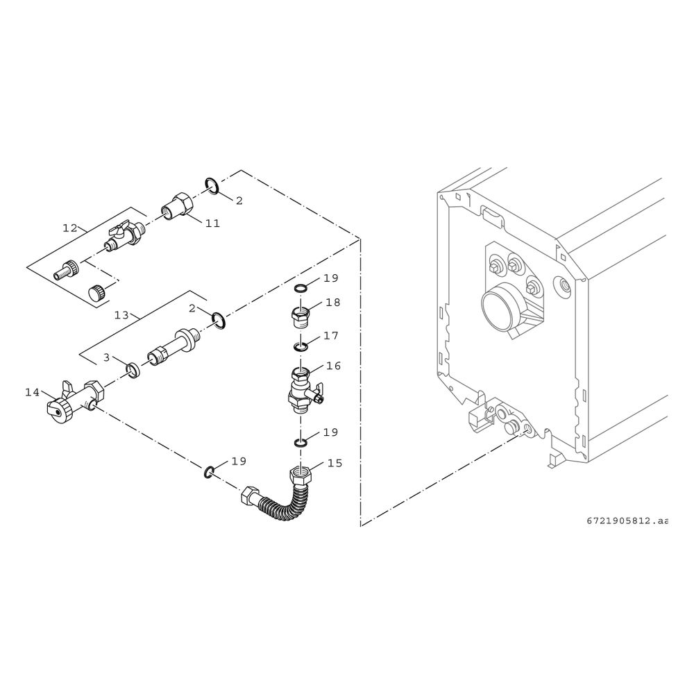 Bosch Installationszubehör KES 2 Kesselentleerungsset mit KFE-Ventil... JUNKERS-8718584536 4051516595708 (Abb. 3)