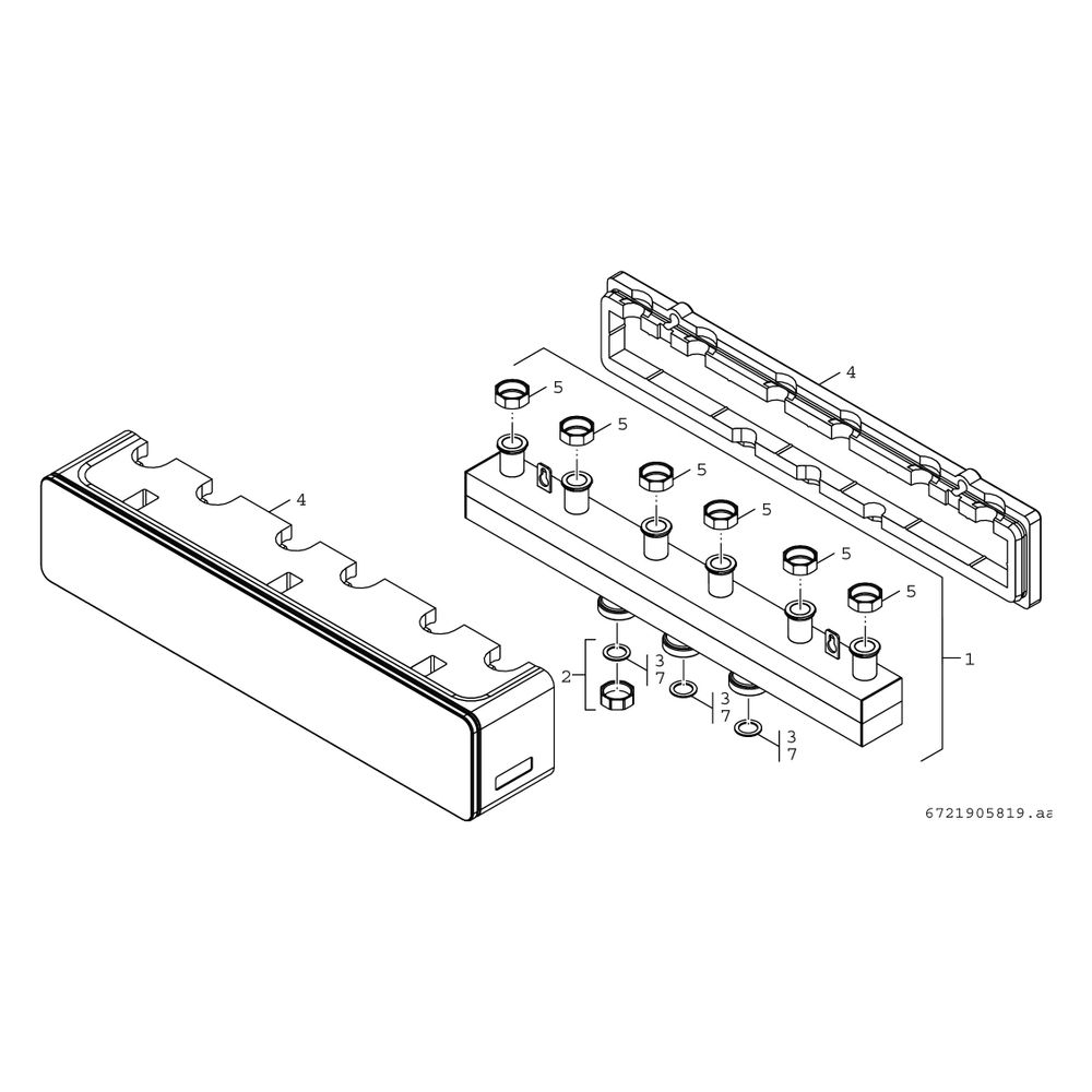 Bosch Installationszubehör Heizkreis V 3/32/32 Heizkreisverteiler für 3 Heizkreise,... JUNKERS-8718599380 4054925726534 (Abb. 3)