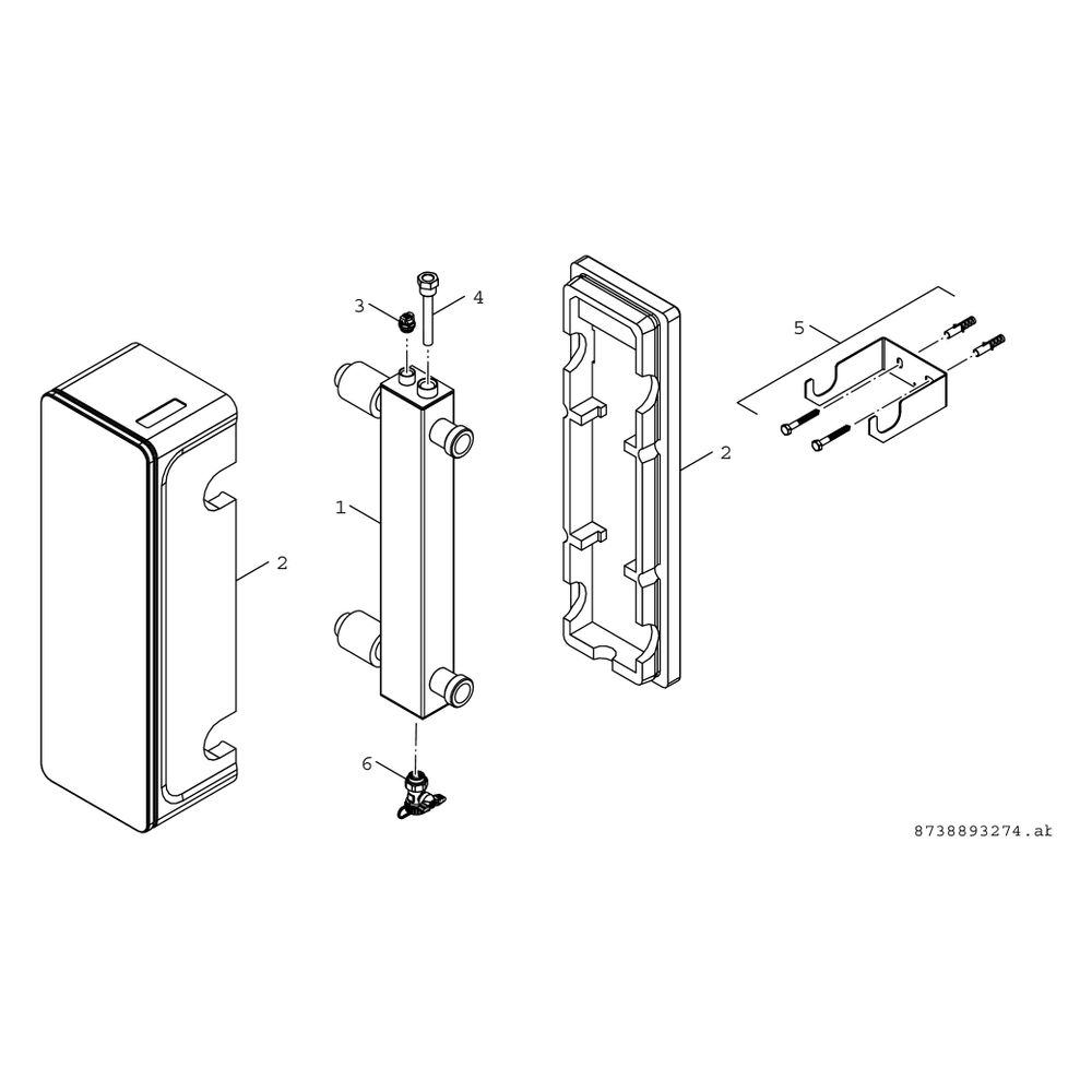 Bosch Installationszubehör WHY 80/60 Hydraulische Weiche DN 80/60, Schwarz... JUNKERS-8718599385 4054925726589 (Abb. 3)