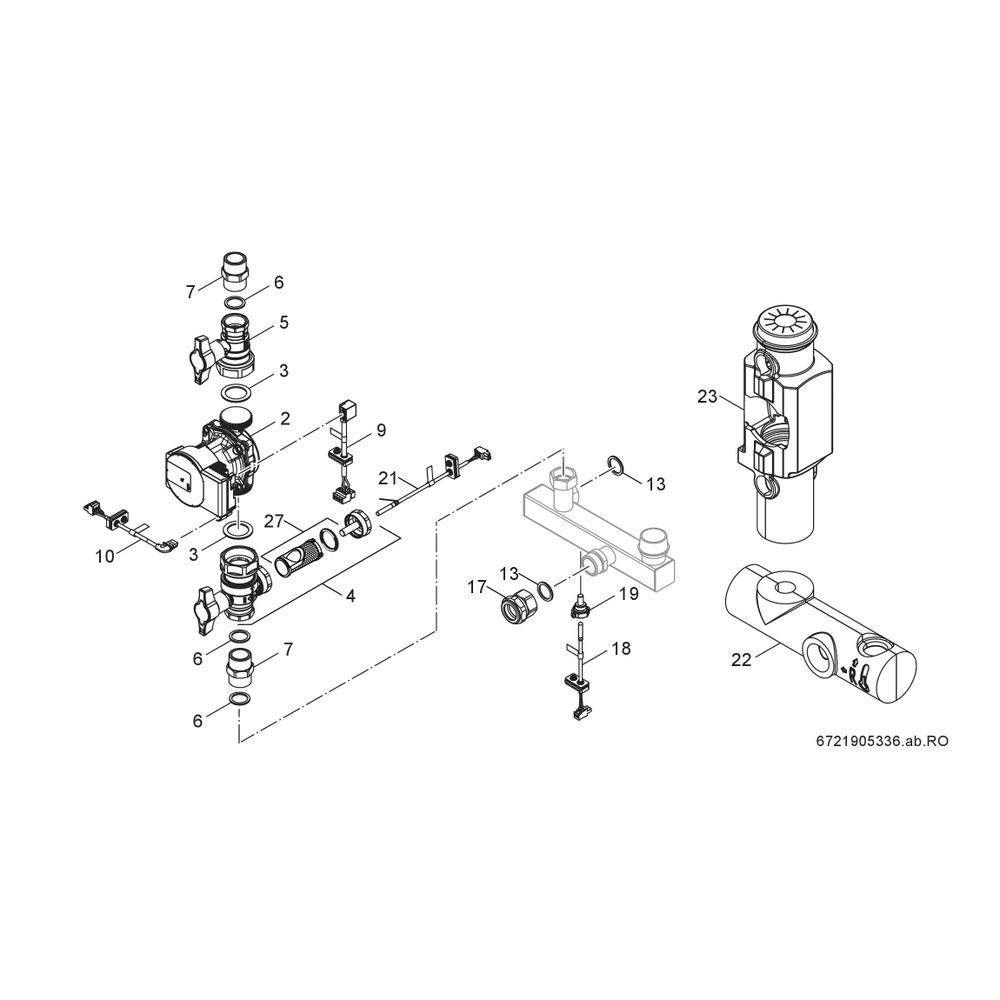 Junkers Bosch Hybrid-Komponente HF-SetHYC40B Kessel Hybrid Anschlussset... JUNKERS-8732962812 4062321879334 (Abb. 4)