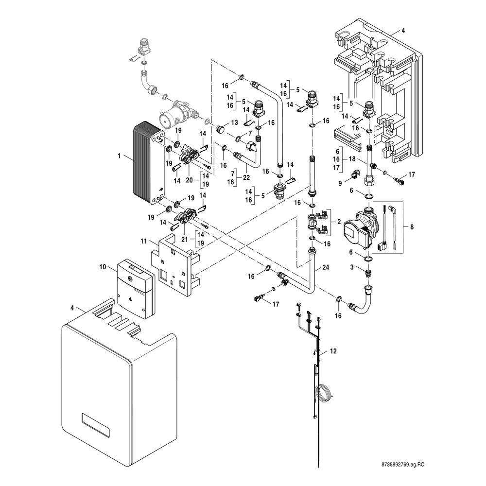 Bosch Flow Fresh Frischwasserstation FF 20, max. Zapfmenge 22l/min, 532x360x275mm... JUNKERS-7735600331 4057749377753 (Abb. 5)