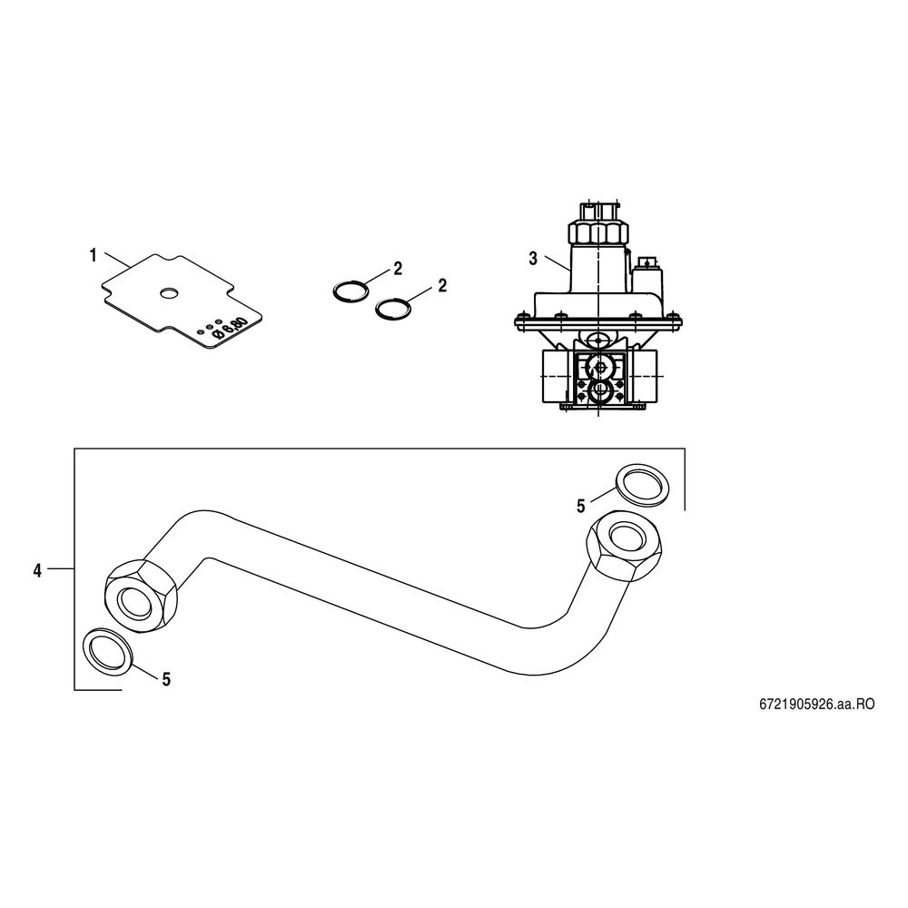 Bosch Gasart-Umbausatz für Condens GC7000 F, 75/100kW auf Flüssiggas... JUNKERS-7736603619 4057749955210 (Abb. 2)