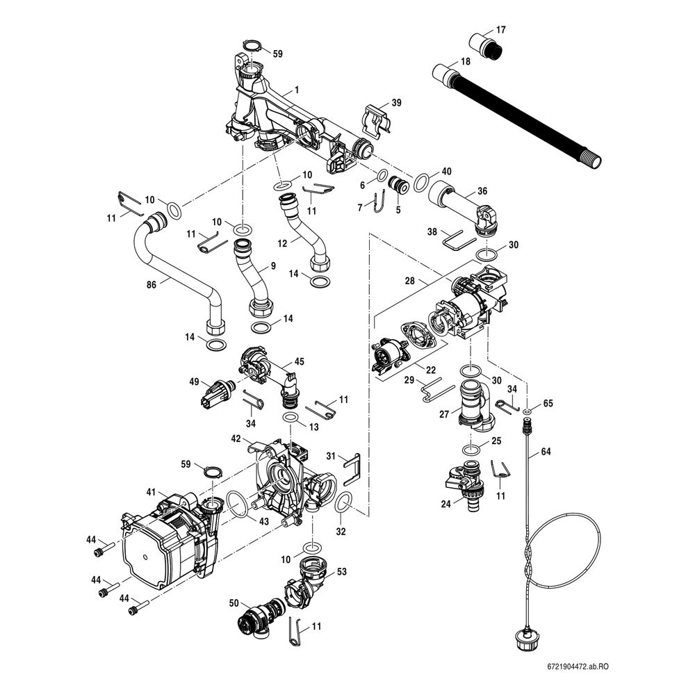 Bosch Gas-Brennwertgerät wandhängend Condens GC5800i W 14 P 23 mit Touch-Bedienfeld... JUNKERS-7736902114 4062321440220 (Abb. 9)