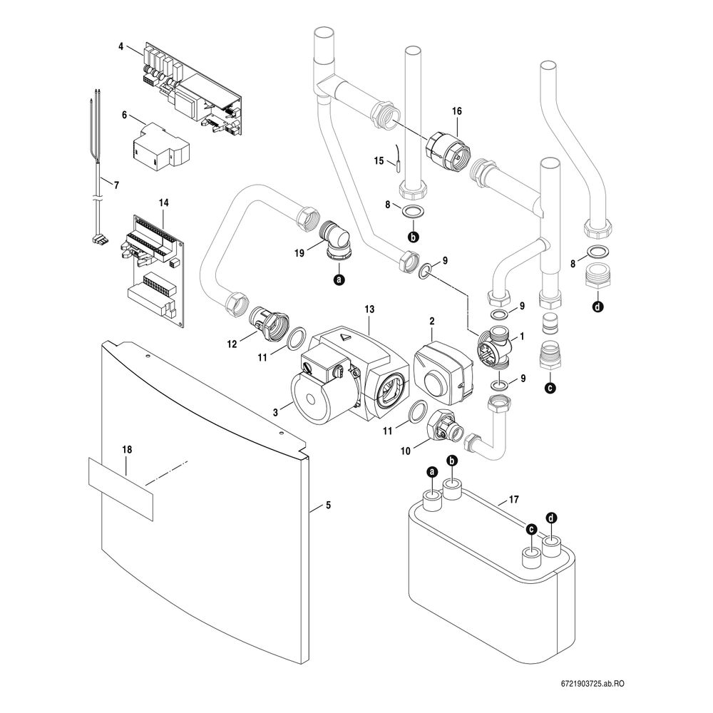 Bosch natürliche Kühlstation NKS-1 mit Hocheffizenzpumpe... JUNKERS-8738211898 4062321274030 (Abb. 4)