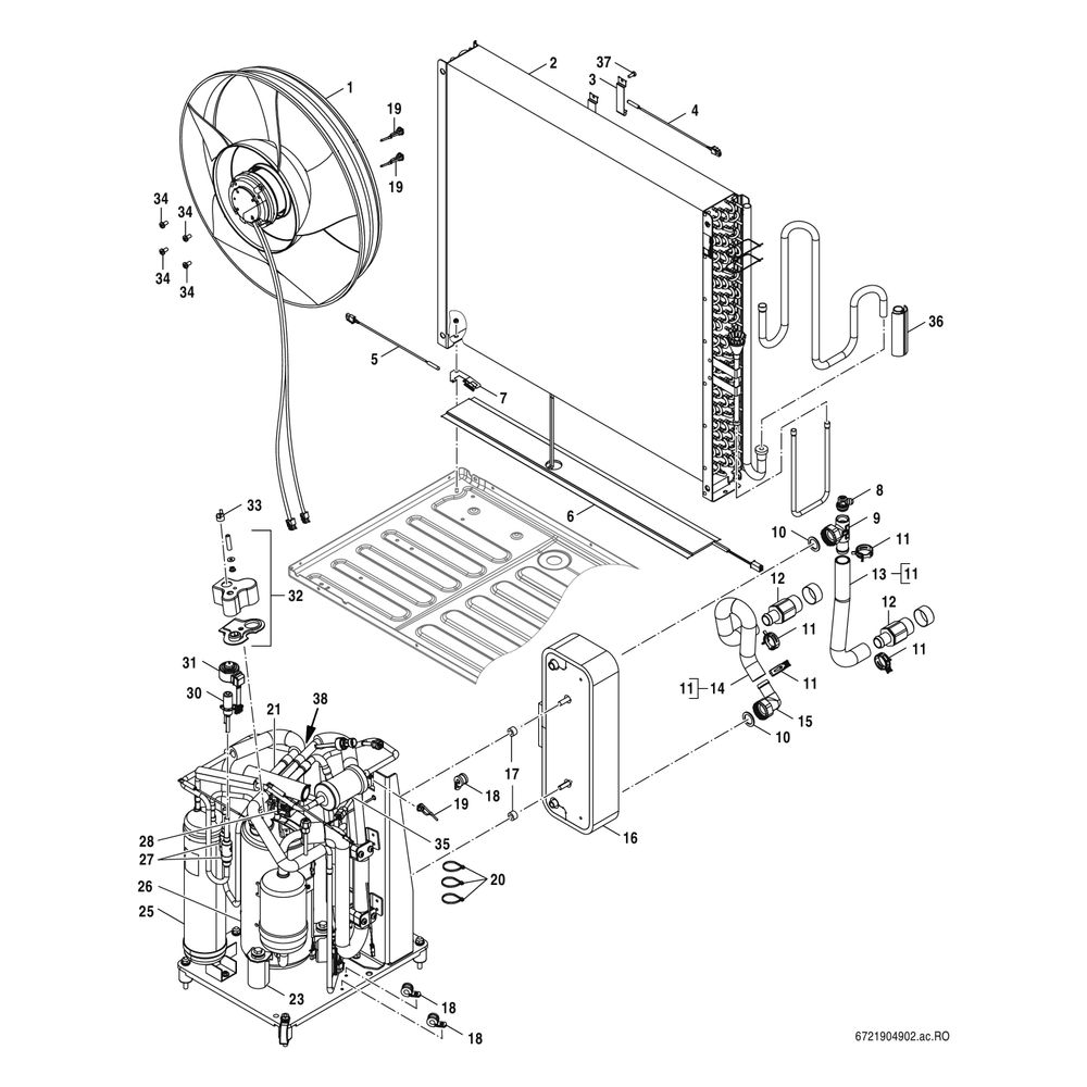 Bosch Monoblock-Außeneinheit AW 7 ORS Baureihe CS5800/6800i AW, Nennwärmeleistung ... JUNKERS-8738213466 4062321603816 (Abb. 13)