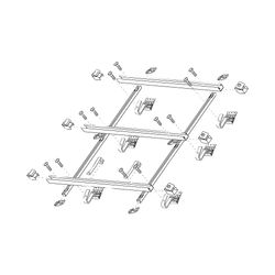 BOSCH Zubehör Flachkollektoren FKA 38-16 Aufdach Grundset senkrecht... JUNKERS-7735600575 4062321151195 (Abb. 1)