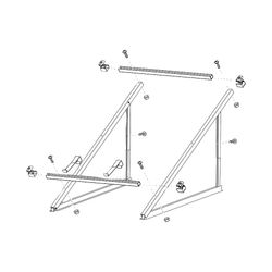 BOSCH Zubehör Flachkollektoren WMT 3 Flachdachständer Grundset senkrecht... JUNKERS-8718531943 4051516281052 (Abb. 1)