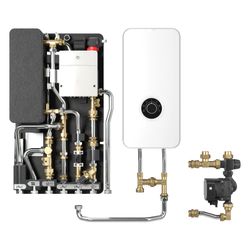 Bosch Wohnungsstation Flow 7000 F7002 35 MHPS gemischt, 35kW, Edelstahl... JUNKERS-7739624225 4069143011874 (Abb. 1)