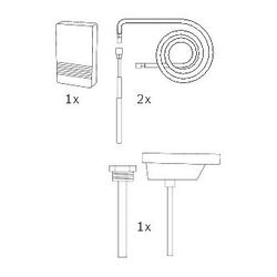 Bosch Solewärmepumpen Fühlerset 3 für Kunststoff-/Stahlrohrinstallationen, 120mm... JUNKERS-7739622862 4062321781163 (Abb. 1)