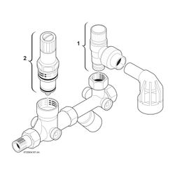 BOSCH Installationszubehör Nr. 430 Sicherheitsgruppe mit Druckminderer... JUNKERS-7719000759 4010009050742 (Abb. 1)