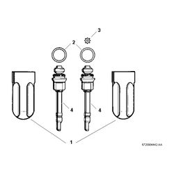 BOSCH Ersatzteil TTNR: 8738721407 Zapfventile Set... JUNKERS-8738721407 4062321406387 (Abb. 1)