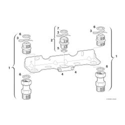 BOSCH Installationszubehör Nr. 759 Montageanschlussplatte Erdgas... JUNKERS-7719001771 4010009567219 (Abb. 1)