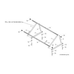 BOSCH Zubehör Solartechnik FKF 15 Aufständerung Grundset waagrecht... JUNKERS-7747025404 4047416709666 (Abb. 1)