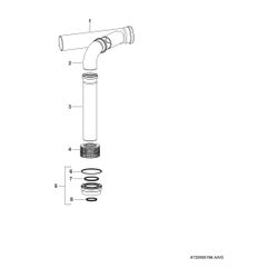 BOSCH Abgaszubehör AZB 951 Ergänzungsbausatz Kaskade d:250 mm... JUNKERS-7746900671 4047416138718 (Abb. 1)