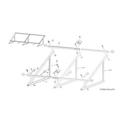 BOSCH Zubehör Flachkollektoren FKF 6-2 Flachdachständer Erweiterungsset waagr.... JUNKERS-8718531034 4051516044916 (Abb. 1)